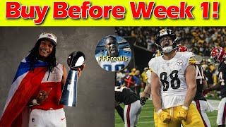 Fantasy Football Dynasty Players to Buy Before Week 1 fantasyfootballdynasty fantasyfootball [upl. by Gniw46]