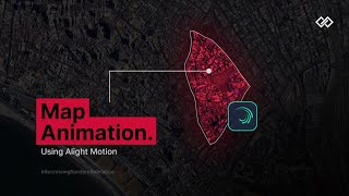 Map animation tutorial using alight motion  RecreatingRandomAnimation [upl. by Rosinski]