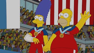 Los Simpson campeones olímpicos de Curling quot¿Olimpiadas de inviernoquot Argentina [upl. by Prissie]