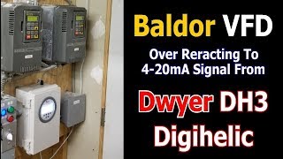 Baldor VFD over reacting to 420mA signal from Dwyer DH3 Digihelic  233 [upl. by Sidnac]