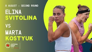 SVITOLINA VS KOSTYUK  NATIONAL BANK OPEN  TORONTO  ROUND 2 [upl. by Mena]