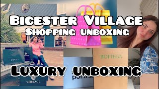 Bicester Village Shopping Unboxing  Luxury Shopping Unboxing  London UK  Gucci Prada Dior [upl. by Vi62]