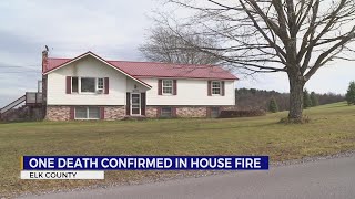 Coroner One dead after Elk County house fire [upl. by Ydollem]