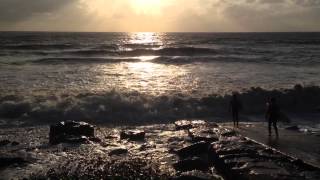 Rest Bay Porthcawl High Tide Mon 6th October 2014 [upl. by Ainolloppa]