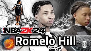 Romelo Hill Face Creation 2K24  BEST Romelo Hill Face Creation  NEW OVERTIME ELITE PG [upl. by Nilekcaj57]