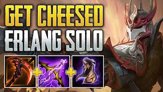 HITTING THE ATTACK SPEED CAP WITH 1 ITEM Erlang Shen Solo Gameplay SMITE Conquest [upl. by Ahsuatan]