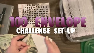 100 Envelope Challenge Setup │ How I Started  │ Blooming Budgets [upl. by Ahsiakal]