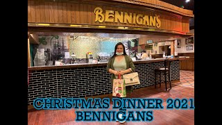 Christmas Dinner 2021  Bennigan’s Restaurant [upl. by Petite557]