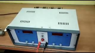 HOW TO USE DC REGULATED POWER SUPPLY IN HINDI [upl. by Gorrian]