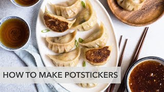 How to Make Potstickers 锅贴  vegetarian potstickers recipe [upl. by Latona]