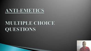 ANTIEMETIC MULTIPLE CHOICE QUESTIONS l ANTIEMETIC MCQ l ANTIEMETIC l PHARMACOLOGY MCQ l EMETIC [upl. by Leonhard]