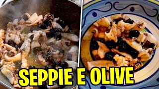 SEPPIE CON OLIVE E ORIGANO  Ricetta Facile Fatto in casa [upl. by Weinman]