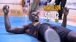 Andrew Nicholson CareerHigh 50 PTs 12 Rebs Full Highlights vs Meralco Bolts 041122 1080p [upl. by Oralia674]