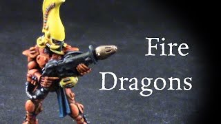 How to paint Eldar Fire Dragons [upl. by Atikir65]