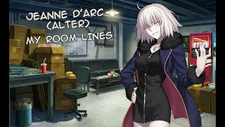 【FGO】Jeanne dArc Alter My Room Voice Lines ENG [upl. by Alric]