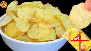 Potato Chips Recipe  Crispy Potato Chips  How To Make Potato Chips [upl. by Kinchen]