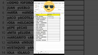 Como utilizar la funcion Espacios y NomPropio Corregir nombres pasar a minusculas Excel chile [upl. by Eglantine]