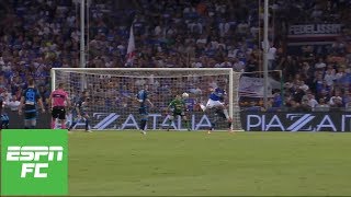 Sampdoria’s Fabio Quagliarella vies for goal of the year with backheel beauty  ESPN FC [upl. by Azitram]