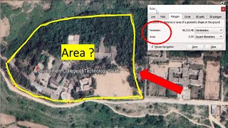 how to calculate land area   Google earth pro [upl. by Shannan]