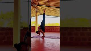 One leg up in downward facing dog pose yogaurmi yogaholic yogafitness urmiyogaacademy yoga [upl. by Mark]