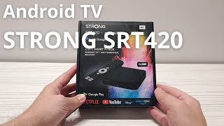 STRONG SRT420  recenzja dekodera DVBT2 z Androidem i 4K [upl. by Areip]