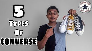 Top 5 TYPES Of CONVERSE To Have  Best CONVERSE Shoes 2021  THE SNEAKER GUY [upl. by Gregory]