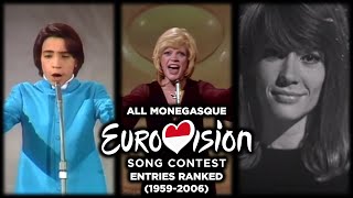 Monaco 🇲🇨  All Eurovision Songs Ranked 19592006 [upl. by Kaylil]