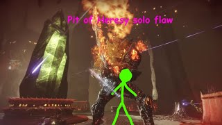 Destiny 2 Pit of Heresy Solo Flawless [upl. by Notlaw446]