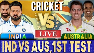 🛑Live Australia vs India 1st Test  Live Score amp Commentary  BGT 202425  IND vs AUS Live Match [upl. by Eninahpets429]