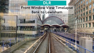 DLR Front Window View Timelapse from Bank to Lewisham [upl. by Farly980]