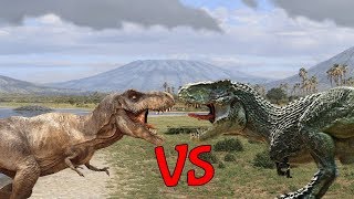 Tyrannosaurus Rex vs Vastatosaurus Rex  SPORE [upl. by Einnaffit]