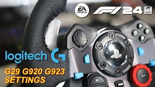 F1 24 Logitech G29 G920 G923 Settings [upl. by Phyllida]