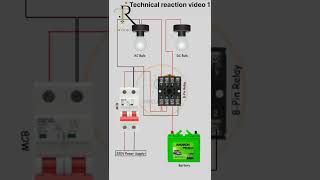 8 pin relay wiring 👍 electrical electrian homeimprovement electrician electrcian homewiring [upl. by Nnaoj]