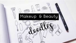 Makeup Beauty amp Cosmetics Doodles [upl. by Crespo]