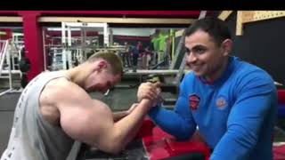 arm wrestler vs synthol guy Vadim Akperov vs Kirill Tereshin [upl. by Perni]