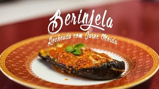 BERINJELA RECEITAS  RECHEADA COM CARNE MOÍDA [upl. by Scrope]