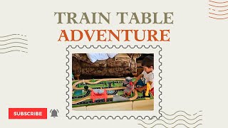 Kids’ Wooden Train Table Fun A Short Throwback 🚂✨  Playtime  Train Table Fun [upl. by Neirual]