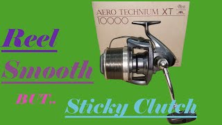 Shimano Aero Technium XT 10000 reels Sticky Clutch diagnostic and repair Fishing reel fix [upl. by Udelle]