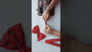 Bow making easy way shorts ytshorts tranding youtube bow diy ideas blouse suidhagabychanda [upl. by Trebmer]