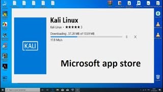 install Kali Linux from Microsoft App Store in Windows 10 [upl. by Eki]