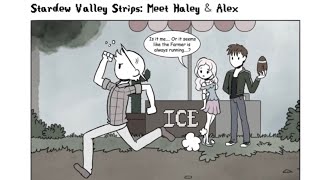 Meeting Haley and Alex Stardew Valley Comic Dub [upl. by Nosirrah]