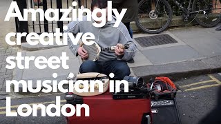 Amazingly creative street musician in London [upl. by Nahallac299]