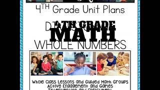 4th Grade Unit 4 Division of Whole Numbers [upl. by Orazio]