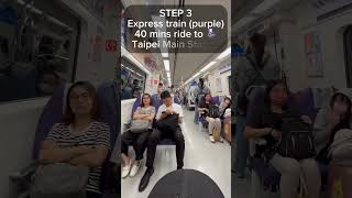 How to get to Taipei from Taoyuan International Airport TPE [upl. by Sueaddaht409]