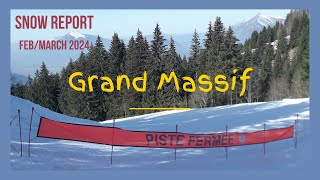 FLAINE  Grand Massif  SNOW REPORT February 29th 2024 [upl. by Orecic435]