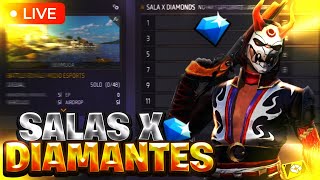 SALAS✖️PREMIOS EN FREE FIRE EN VIVO  REGIÓN EE UU 🔥🔥 [upl. by Jammin]