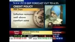 Montek Singhs reaction to lower growth targets [upl. by Caia392]