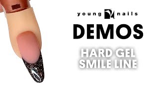 Young Nails Nail Demo  Hard Gel Smile Lines  Synergy Gel [upl. by Lunneta11]