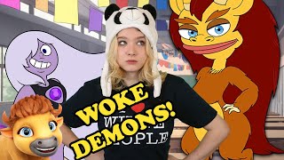 CRINGE PANDA NONBINARY BEEF EDITION Kid reacts to SJW WOKE cartoons [upl. by Castle]