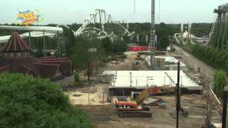 Heide Park Resort Wing Coaster  Der Bahnaufbau im Zeitraffer official [upl. by Allsopp]